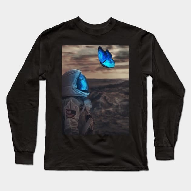 Astronaut Long Sleeve T-Shirt by Marischa Becker